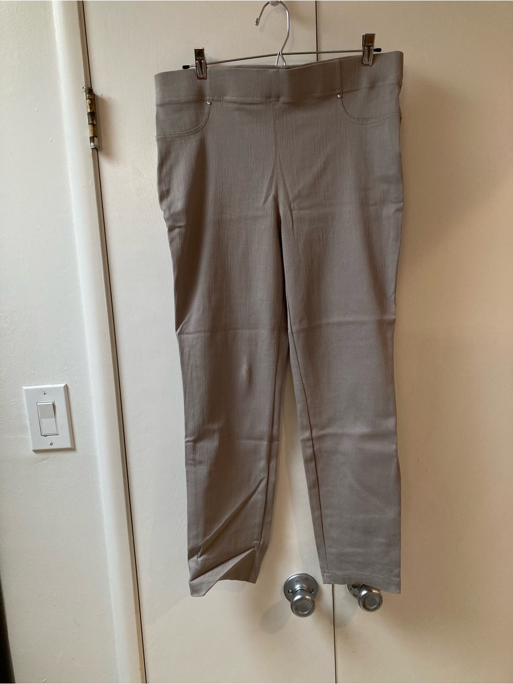 Counterparts Slim Stretch Pull-On Pants - Taupe